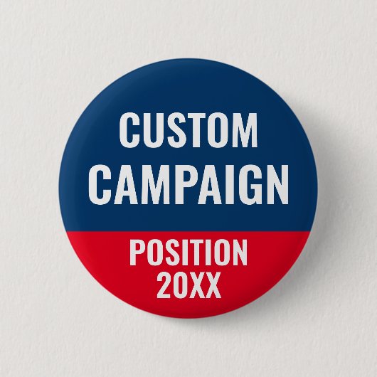 Creëer Uw eigen verkiezingsontwerp campagne Button (Voorkant)