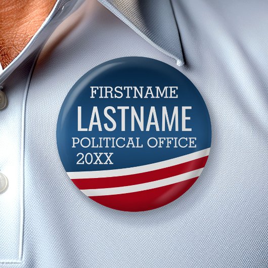 Creëer uw eigen verkiezingsontwerp - modern ontwer ronde button 5,7 cm