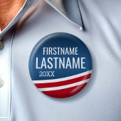 Creëer Uw eigen verkiezingsontwerp - Moderne campa Ronde Button 5,7 Cm