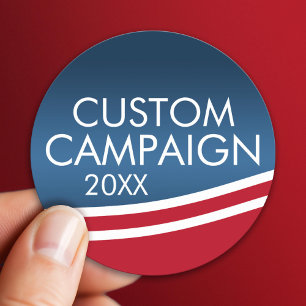 Creëer Uw eigen verkiezingsontwerp Ronde Sticker