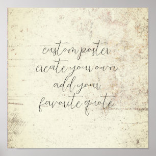 creëer uw eigen verontruste grunge  stijl poster