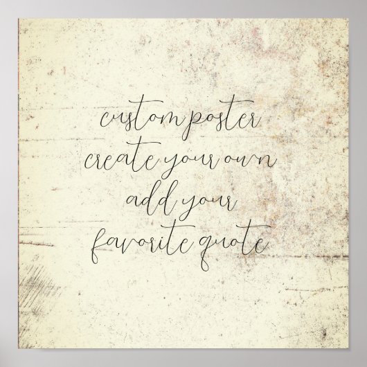 creëer uw eigen verontruste grunge  stijl poster (Voorkant)