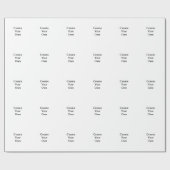 Creëer uw eigen verpakkingspapier cadeaupapier (Vlak)