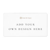 Creëer uw eigen verzendlabels etiket (Voorkant)