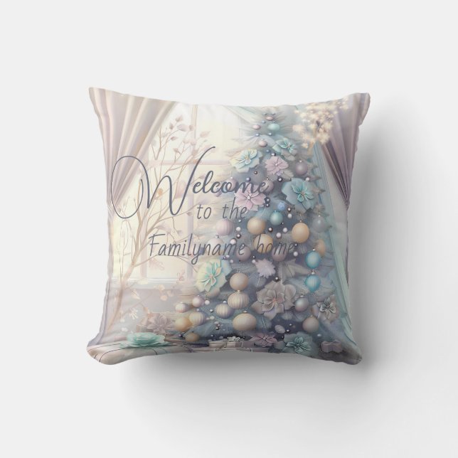 Creëer uw eigen vetplanten kerstboom kussen (Voorkant)