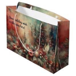 Creëer uw eigen Victoriaans bloemenkerstduif Groot Cadeauzakje