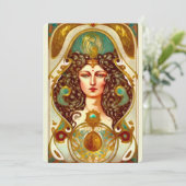 Creëer uw eigen Victoriaans hogepriesteres Kaart (Staand voorkant)