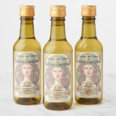 Creëer uw eigen Victoriaans hogepriesteres Wijn Etiket (Flessen)