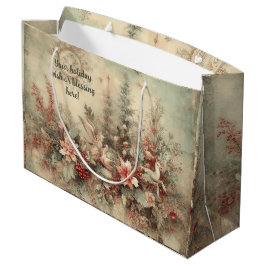 Creëer uw eigen Victoriaans kerstbloemenvogels Groot Cadeauzakje