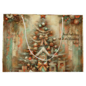 Creëer uw eigen Victoriaans kerstboomhuis Groot Cadeauzakje (Achterkant)