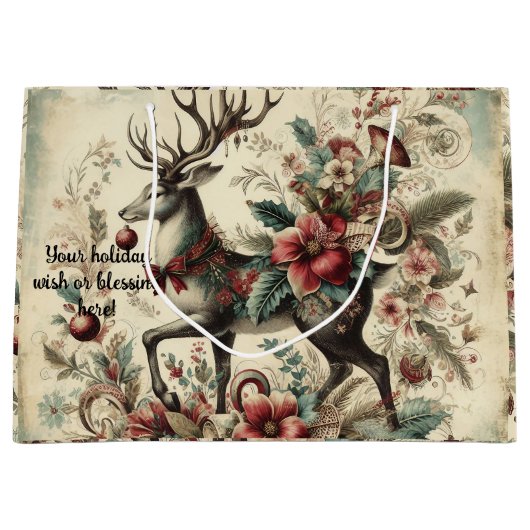 Creëer uw eigen Victoriaans kerstfeest Groot Cadeauzakje (Voorkant)