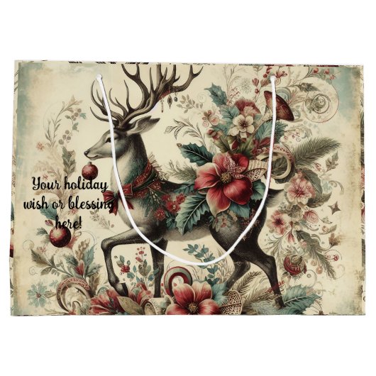 Creëer uw eigen Victoriaans kerstfeest Groot Cadeauzakje (Achterkant)