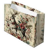 Creëer uw eigen Victoriaans kerstfeest Groot Cadeauzakje (Voorkant Gekanteld)