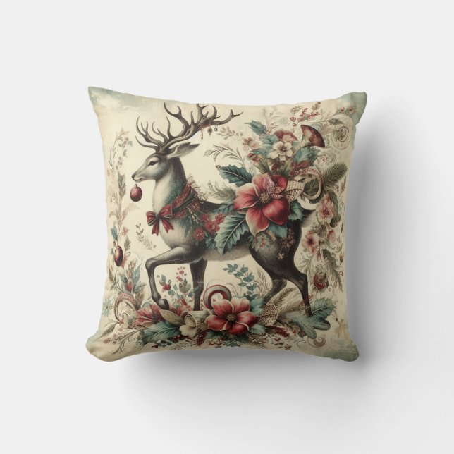 Creëer uw eigen Victoriaans kerstfeest Kussen (Voorkant)