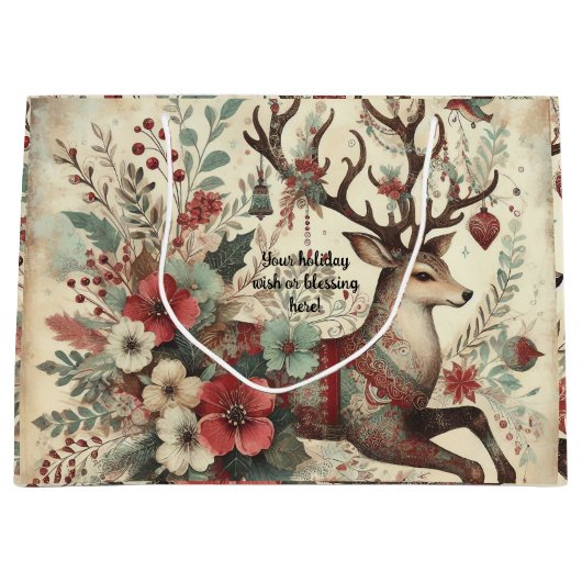 Creëer uw eigen Victoriaans kersthert Groot Cadeauzakje (Voorkant)