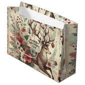 Creëer uw eigen Victoriaans kersthert Groot Cadeauzakje (Voorkant Gekanteld)