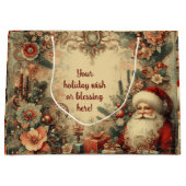 Creëer Uw eigen Victoriaans Kerstman Kerst Groot Cadeauzakje (Voorkant)