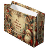 Creëer Uw eigen Victoriaans Kerstman Kerst Groot Cadeauzakje (Voorkant Gekanteld)