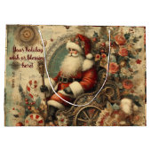 Creëer Uw eigen Victoriaans Kerstman Sleigh Groot Cadeauzakje (Achterkant)