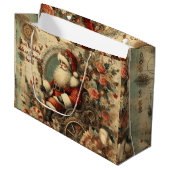 Creëer Uw eigen Victoriaans Kerstman Sleigh Groot Cadeauzakje (Voorkant Gekanteld)