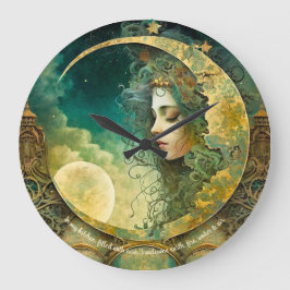 Creëer uw eigen Victoriaanse Steampunk Moon Child Grote Klok