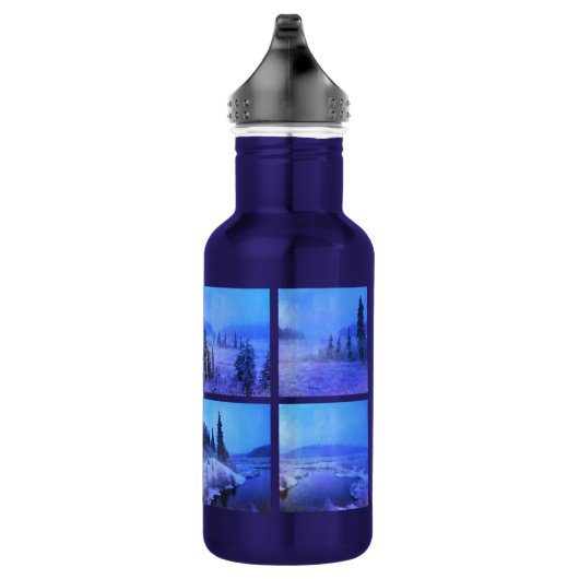 Creëer Uw eigen vierkant fotocollage Waterfles (Rechts)