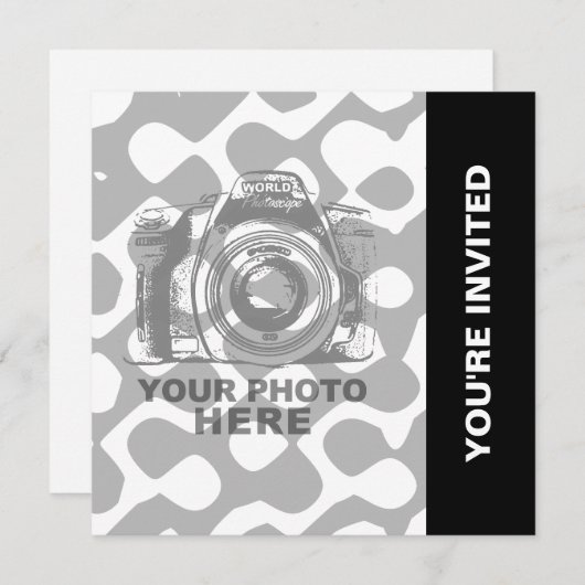 Creëer Uw eigen vierkant Uitnodiging 6 (Voorkant / Achterkant)