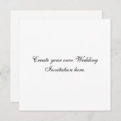 Creëer Uw Eigen Vierkant van de Uitnodiging van (Voorkant / Achterkant)