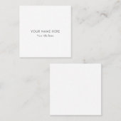 Creëer Uw eigen vierkant Visitekaartje (Voorkant / Achterkant)