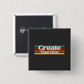 Creëer Uw eigen Vierkante Button 5,1 Cm (Voorkant /achterkant)