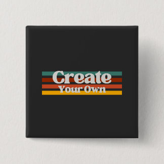 Creëer Uw eigen Vierkante Button 5,1 Cm
