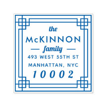 Creëer Uw Eigen Vierkante Familienaam Retouradres