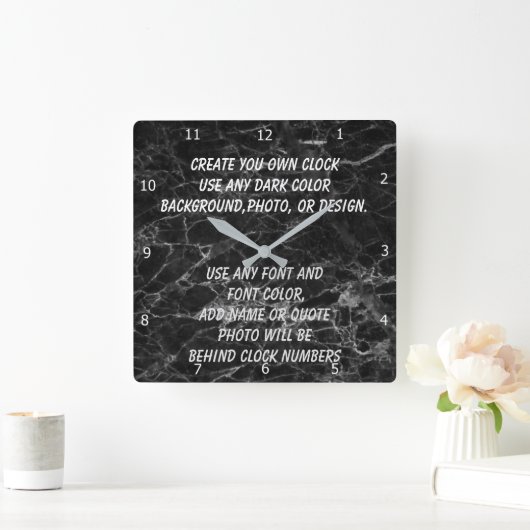 CREËER UW EIGEN VIERKANTE KLOK (Huis)