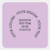 Creëer Uw eigen Vierkante Sticker (Voorkant)