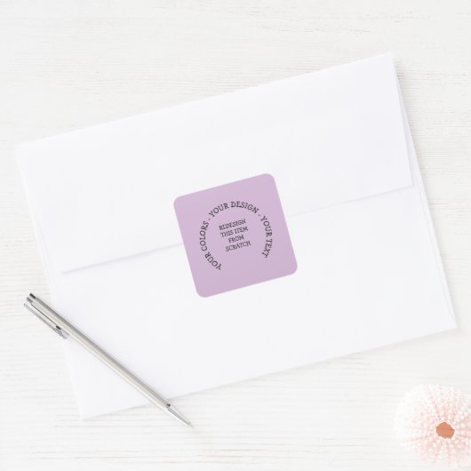 Creëer Uw eigen Vierkante Sticker (Envelop)
