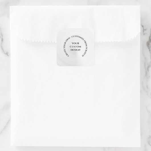 Creëer Uw eigen Vierkante Sticker (Tas)