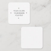 Creëer Uw eigen Vierkante Visitekaartje (Voorkant / Achterkant)