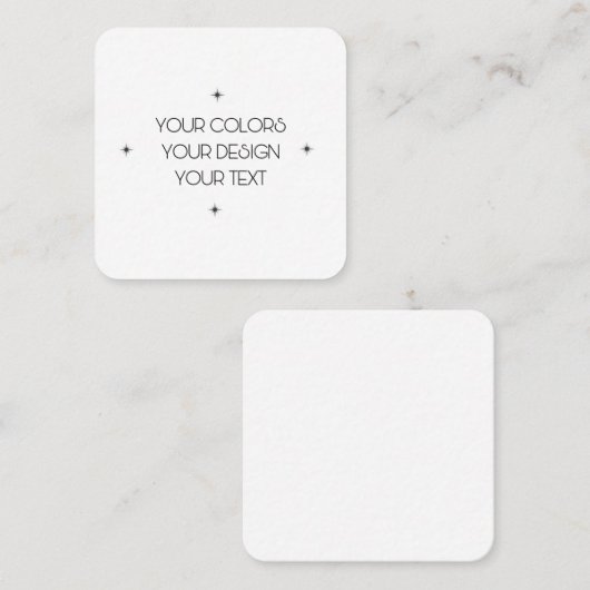 Creëer Uw eigen Vierkante Visitekaartje (Voorkant / Achterkant)