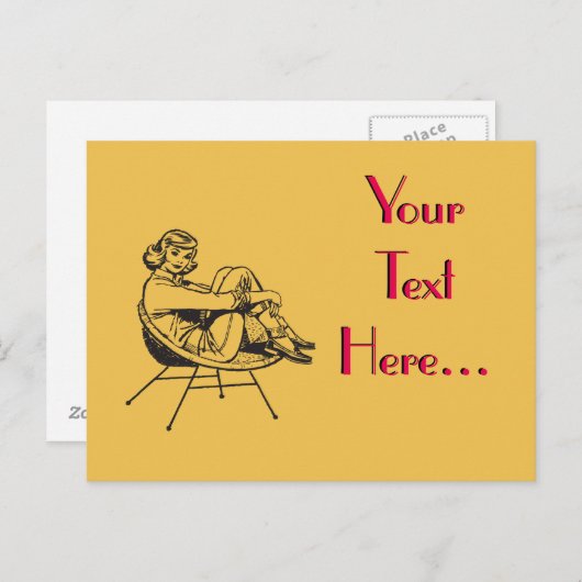 Creëer Uw eigen Vintage Briefkaart (Voorkant / Achterkant)