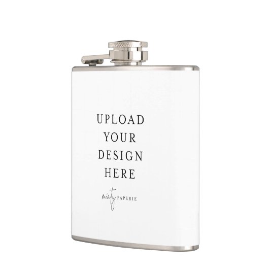 Creëer Uw Eigen Vinyl Verpakte 6oz. Kleur Heupfles (Links)