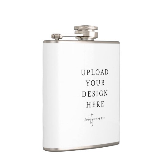 Creëer Uw Eigen Vinyl Verpakte 6oz. Kleur Heupfles (Rechts)