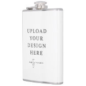 Creëer Uw Eigen Vinyl Verpakte 8oz. Kleur Heupfles (Links)