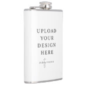 Creëer Uw Eigen Vinyl Verpakte 8oz. Kleur Heupfles (Rechts)