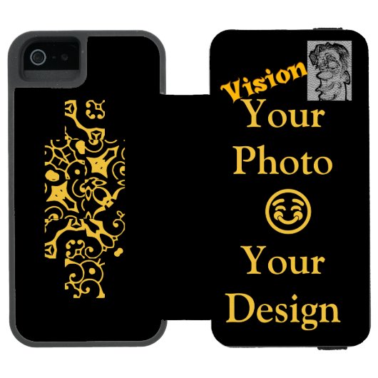 Creëer Uw eigen visie-ontwerp Incipio iPhone Portemonnee Hoesje (Agenda Open)