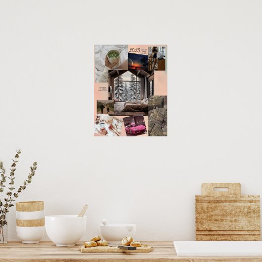 Creëer uw eigen Vision Board Manifesteren Poster (Keuken)