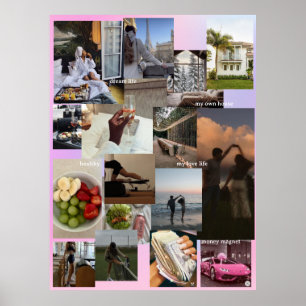 Creëer uw eigen Vision Board Manifesteren Poster