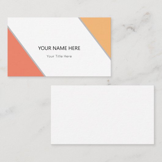 Creëer Uw eigen Visitekaartje (Voorkant / Achterkant)