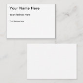 Creëer Uw eigen Visitekaartje (Voorkant / Achterkant)