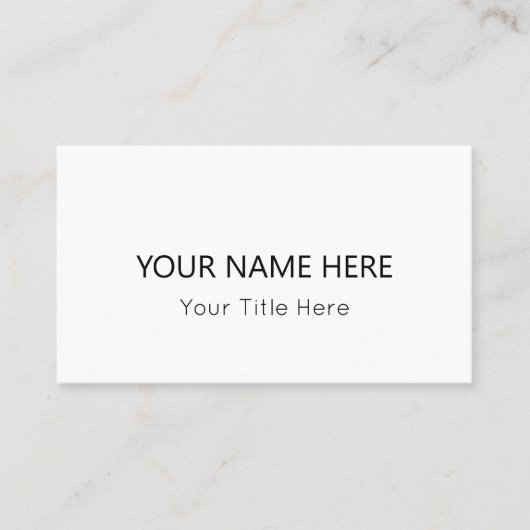 Creëer Uw eigen Visitekaartje (Voorkant)