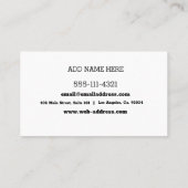 Creëer Uw eigen Visitekaartje (Achterkant)